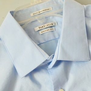 Men's Van Heusen 18.5 Regular Fit Blue Brass Shirt